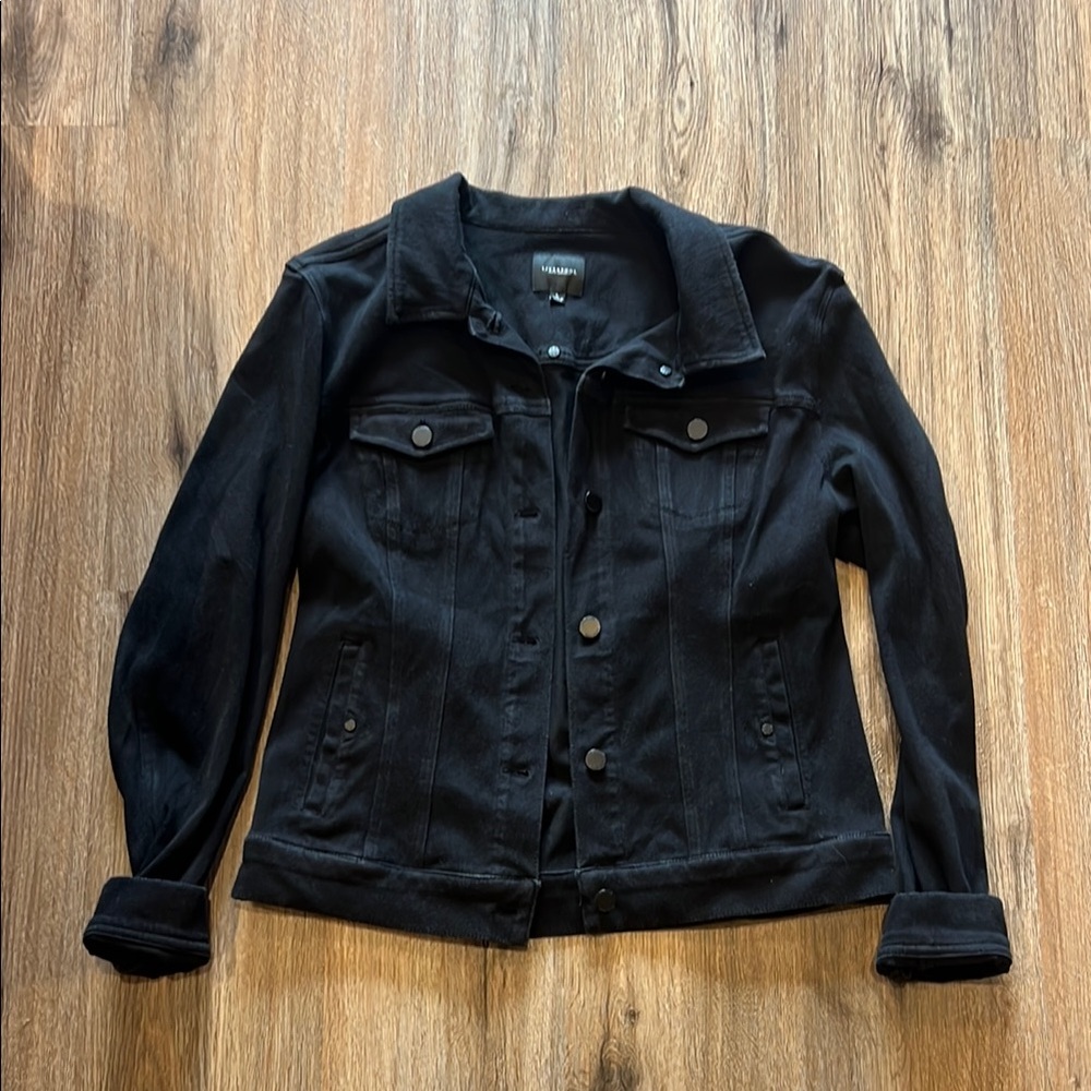 Liverpool Classic Black Stretch Denim Jacket